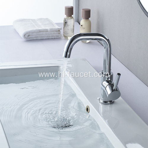 Chrome Plated deck mounted brass kitchen sink faucets